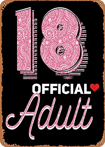 18 Year Gift Vintage Look Metal Sign Patent Art Prints Retro Gift 8x12 Inch 
18 Year Gift Vintage Look Metal Sign Patent Art Prints Retro Gift 8x12 Inch