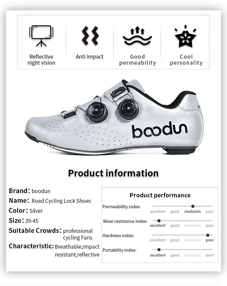 Lightweight Road Cycling Shoes Man Women Self Locking Bicycle Shoes Professional Racing Sport Shoes for Bike Cycle Shoes Silver
Lightweight Road Cycling Shoes Man Women Self Locking Bicycle Shoes Professional Racing Sport Shoes for Bike Cycle Shoes Silver