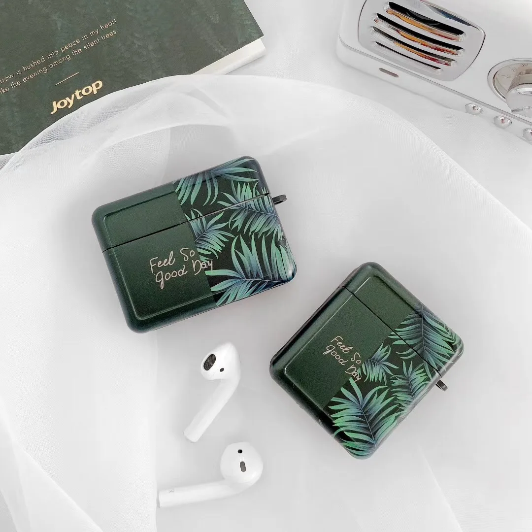 New Arrival Soft Silicone Fresh Green Leaves Earphone Cases Wireless Earphone Cover Protective Case for Airpods1 2 Pro
New Arrival Soft Silicone Fresh Green Leaves Earphone Cases Wireless Earphone Cover Protective Case for Airpods1 2 Pro