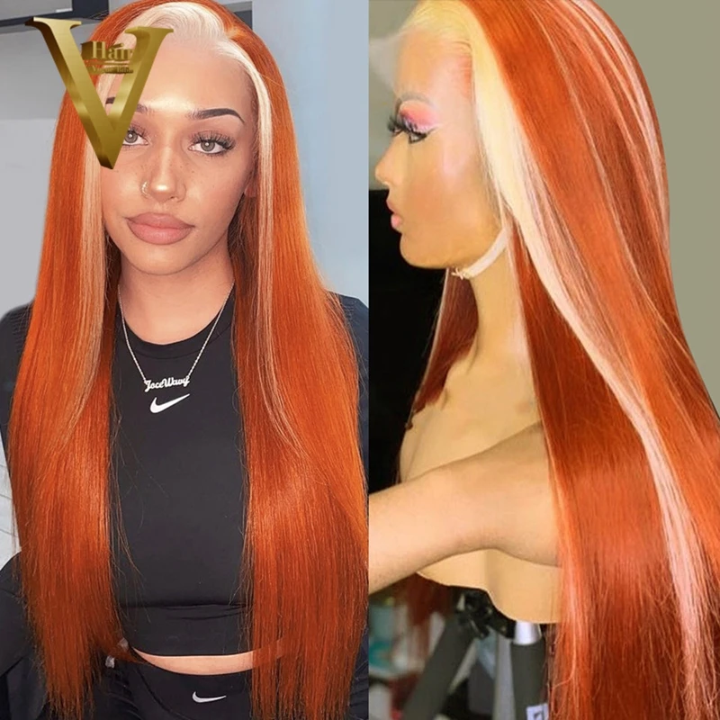 Ginger Blonde Highlight Straight 613 Lace Front Wig Brazilian Virgin 13x4 HD Transparent Lace Frontal Human Hair Wigs For Women
Ginger Blonde Highlight Straight 613 Lace Front Wig Brazilian Virgin 13x4 HD Transparent Lace Frontal Human Hair Wigs For Women