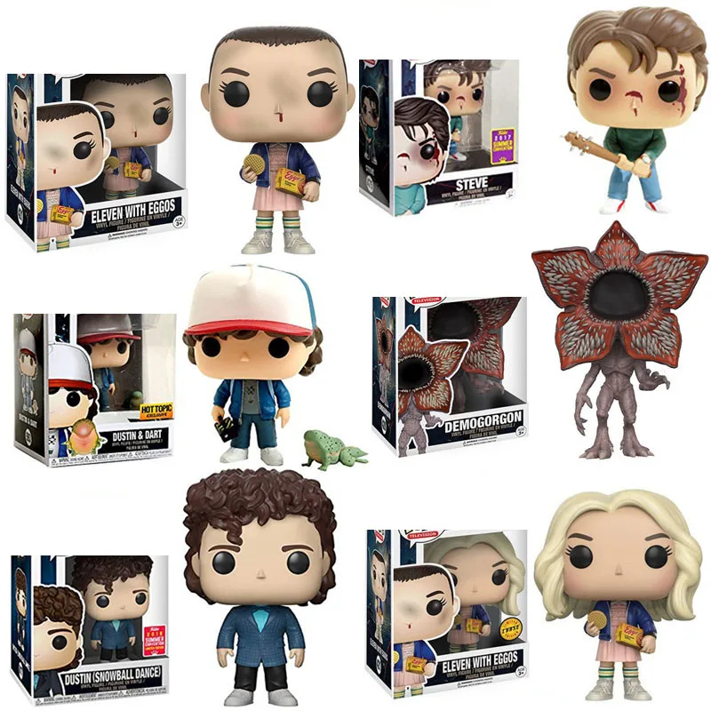 FUNKO Горячие странные вещи Одиннадцать Dustin & Дротика Стив Виниловая фигурка