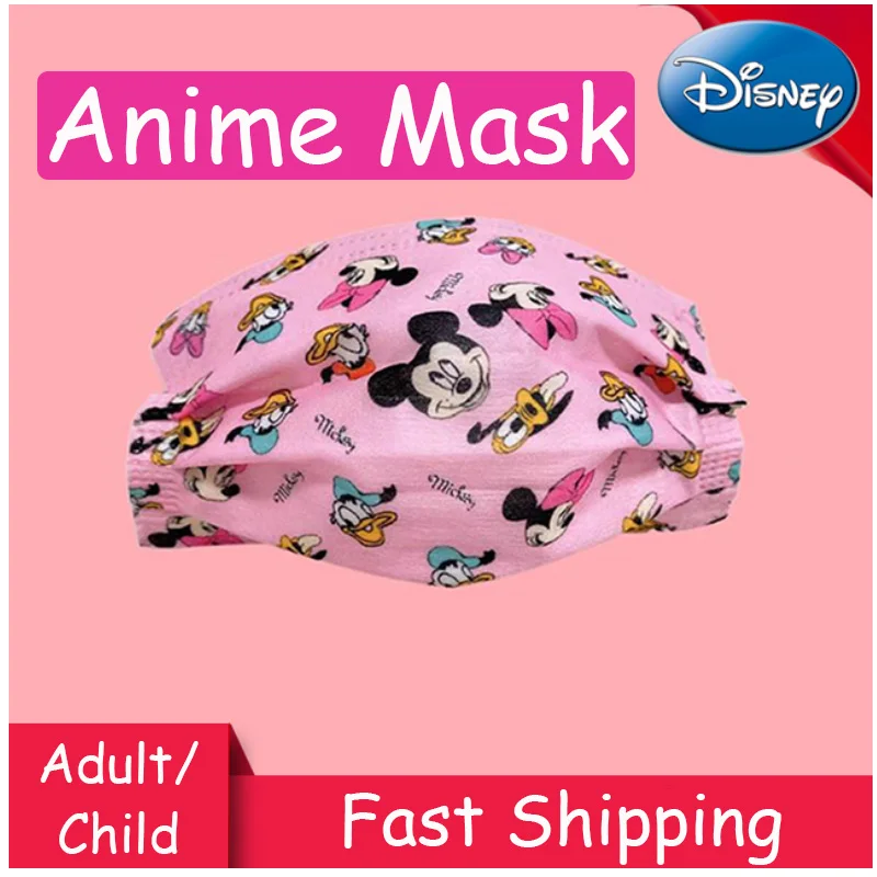 50Pcs Disney Cute Mouth Mask Minnie Face Child & Adult Masques Cartoon Fashion 3-layer Lovely Designer Kids Mascaras Masks
50Pcs Disney Cute Mouth Mask Minnie Face Child & Adult Masques Cartoon Fashion 3-layer Lovely Designer Kids Mascaras Masks