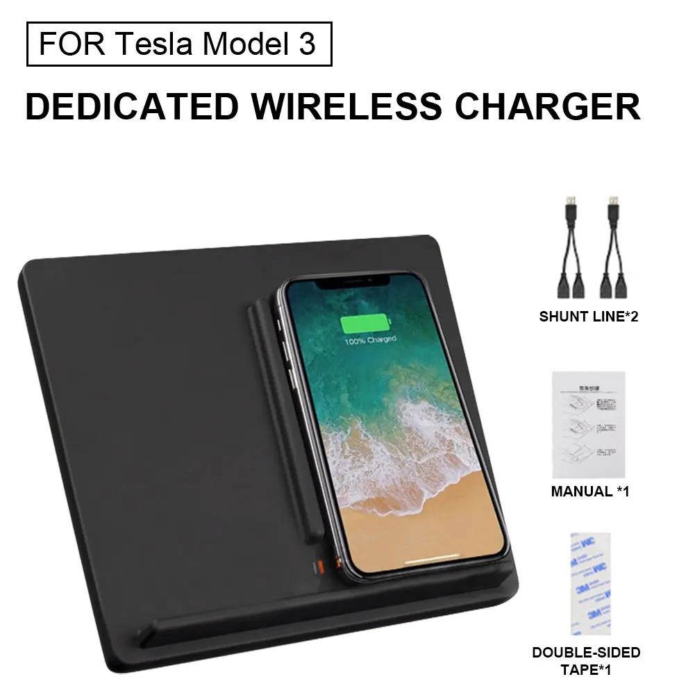 New 10W Wireless Charger Car Charging Pad Dual Charger Fast Charging Center Console Charging Pad For 2017-2020 Tesla Model 3/Y
New 10W Wireless Charger Car Charging Pad Dual Charger Fast Charging Center Console Charging Pad For 2017-2020 Tesla Model 3/Y