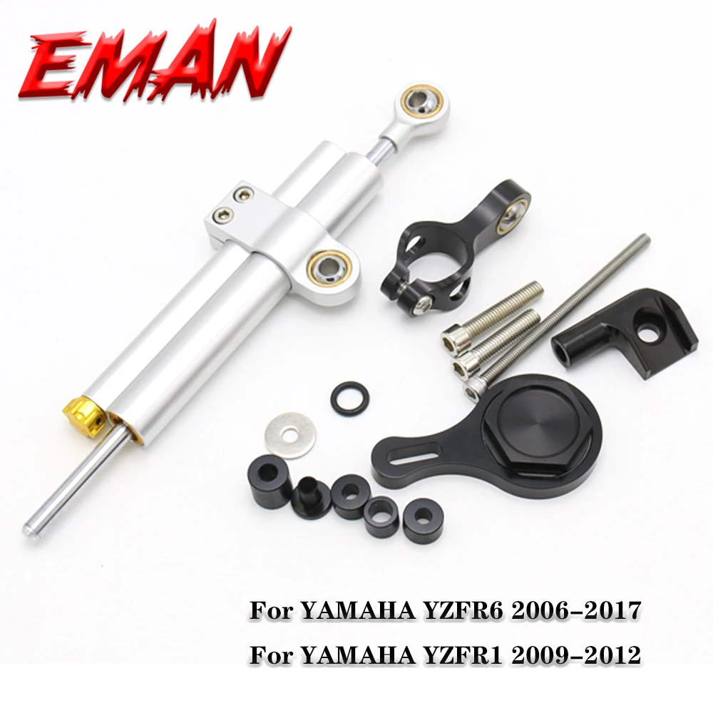CNC Aluminum Adjustable For YAMAHA YZF R6 2006-2017/ R1 2009-2012 Motorcycles Steering Stabilize Damper Bracket Mount Kit
CNC Aluminum Adjustable For YAMAHA YZF R6 2006-2017/ R1 2009-2012 Motorcycles Steering Stabilize Damper Bracket Mount Kit