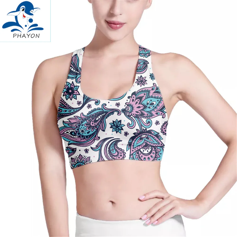 PHAYON Running Vest Yoga Bra Pad Underwear Sports Bra Floral Pattern Women Tops For Fitness Breathable Activewear Training Vest
PHAYON Running Vest Yoga Bra Pad Underwear Sports Bra Floral Pattern Women Tops For Fitness Breathable Activewear Training Vest