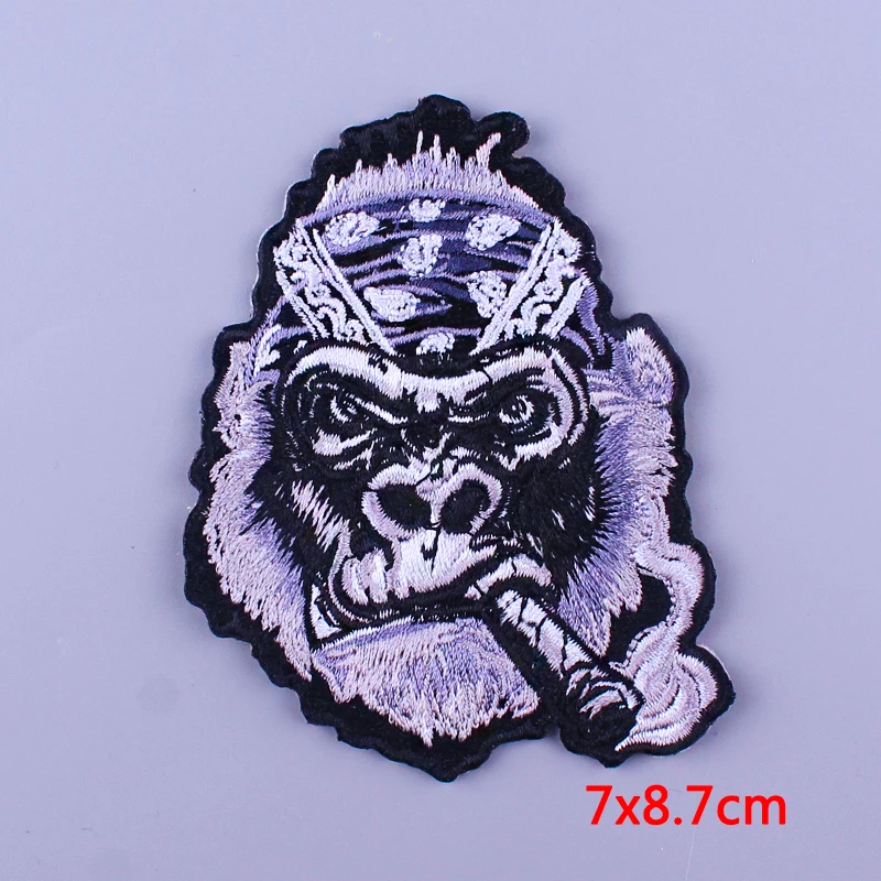 Gorilla Patch For Clothing Diy Punk Embroidery Patches For Clothes Skull Stripe On Cloth Stickers For T-shirt Badges Pin Patch
Gorilla Patch For Clothing Diy Punk Embroidery Patches For Clothes Skull Stripe On Cloth Stickers For T-shirt Badges Pin Patch