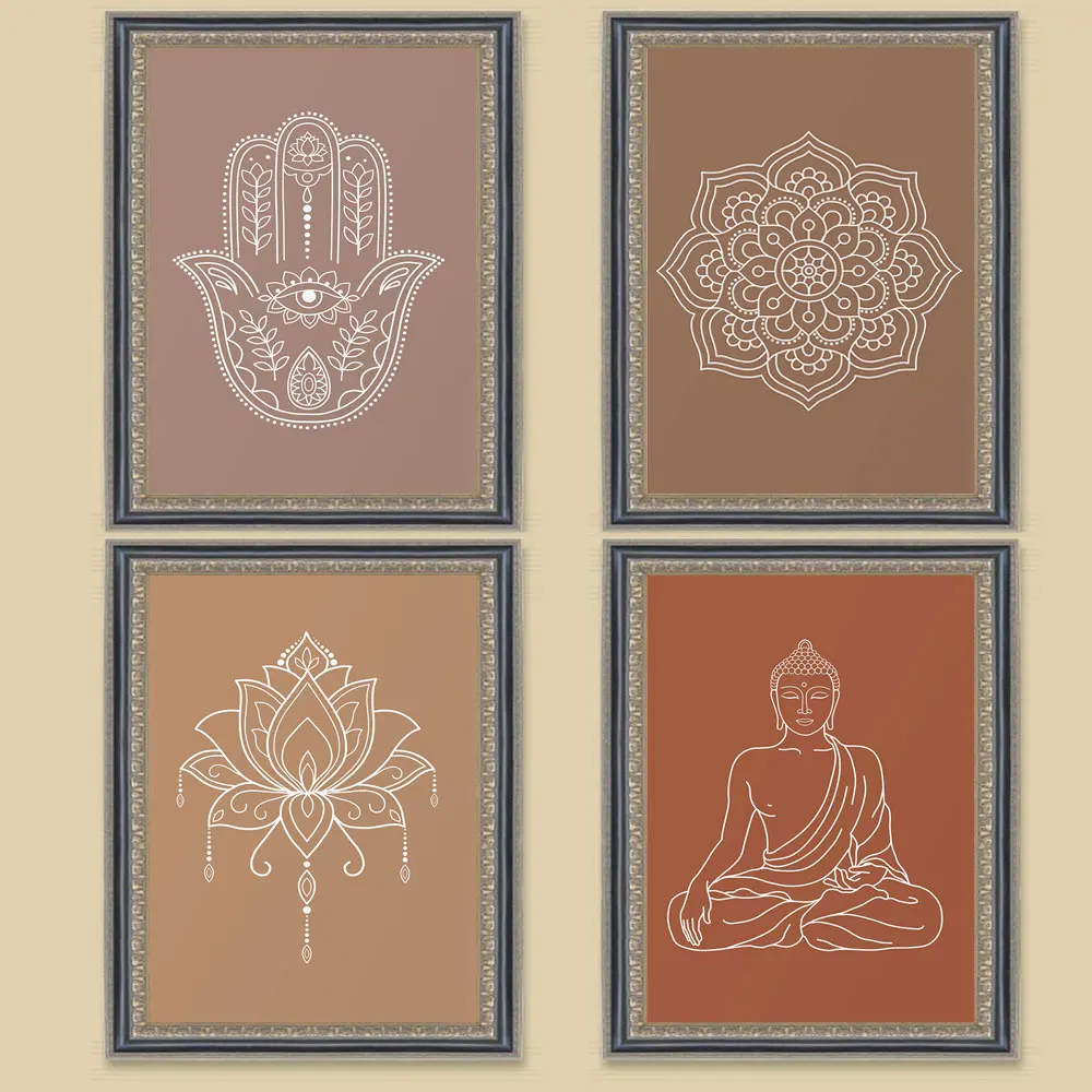 Mandala Buddha Lotus Boho Wall Zen Line Art Print Canvas Painting Poster Picture Neutral Colors Living Room Home Interior Decor
Mandala Buddha Lotus Boho Wall Zen Line Art Print Canvas Painting Poster Picture Neutral Colors Living Room Home Interior Decor