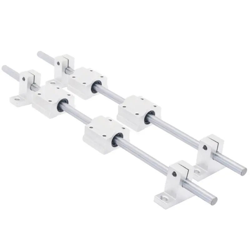 2pcs 300mm Rod Rail Shaft With 4pcs SK8 Fixed Bearing SCS8UU Linear Slide Blocks For DIY CNC Routers, Milling Machines, Lathes
2pcs 300mm Rod Rail Shaft With 4pcs SK8 Fixed Bearing SCS8UU Linear Slide Blocks For DIY CNC Routers, Milling Machines, Lathes