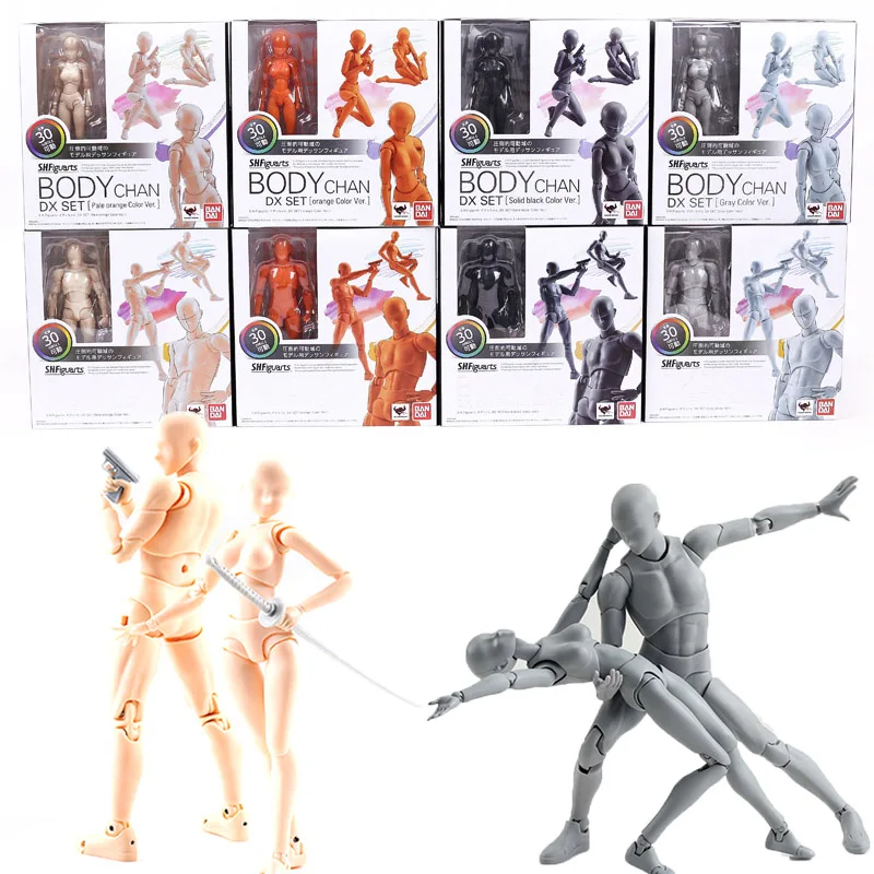 Аниме SHF BODY KUN/CHAN DX набор серый цвет Ver. ПВХ фигурка Коллекционная Фигурка модель