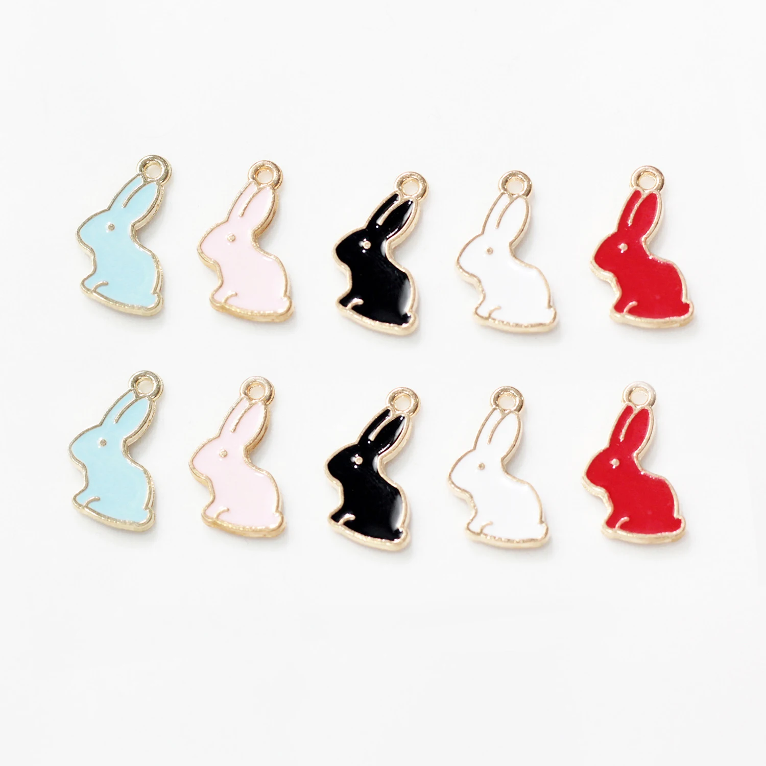 Mixed 10pcs/lot Enamel Metal Rabbit Animals Charms Pendants Neacklace DIY Earrings Handmade Charm Jewelry Making
Mixed 10pcs/lot Enamel Metal Rabbit Animals Charms Pendants Neacklace DIY Earrings Handmade Charm Jewelry Making