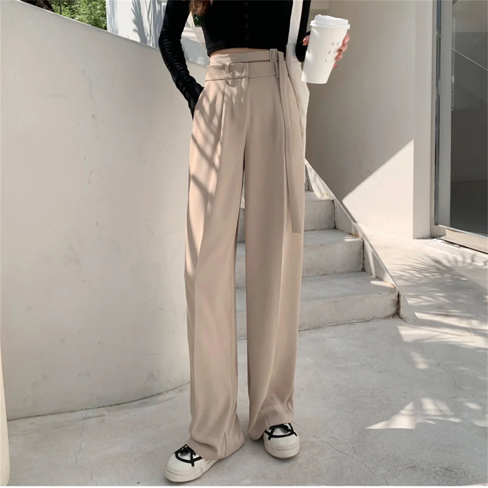 Harajuku 2021 Femme Grandma Radish Pants Women High Waist Bottom Autumn OL Solid Loose Casual Chic Streetwear Wide Leg Trousers
Harajuku 2021 Femme Grandma Radish Pants Women High Waist Bottom Autumn OL Solid Loose Casual Chic Streetwear Wide Leg Trousers