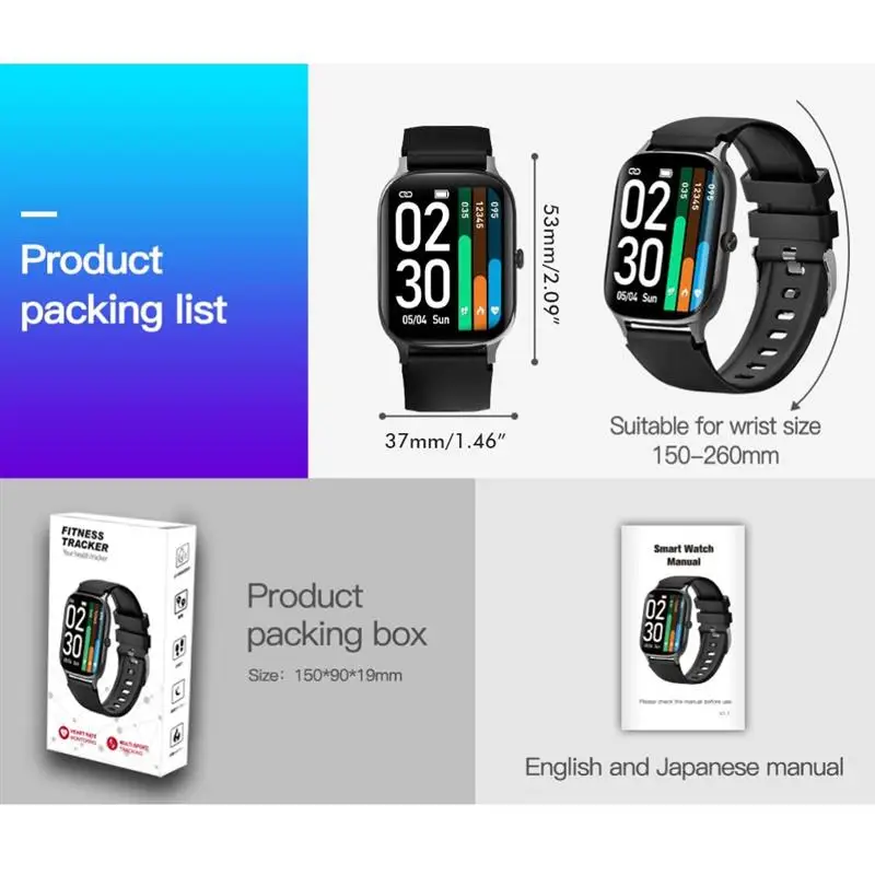 Smart Watch Men Thermometer Heart Rate Step Bracelet Band Men Women Smartwatch IP67 Waterproof Fitness Tracker For Android IOS
Smart Watch Men Thermometer Heart Rate Step Bracelet Band Men Women Smartwatch IP67 Waterproof Fitness Tracker For Android IOS