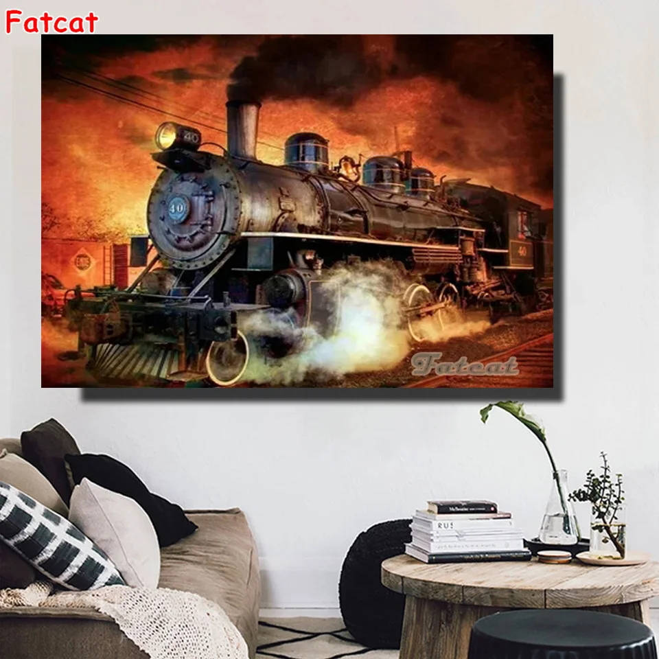 5d diy Diamond Painting Full Square/round Art Diamond Embroidery Cross Stitch Retro vintage train Handmade Paste drill GG6403
5d diy Diamond Painting Full Square/round Art Diamond Embroidery Cross Stitch Retro vintage train Handmade Paste drill GG6403