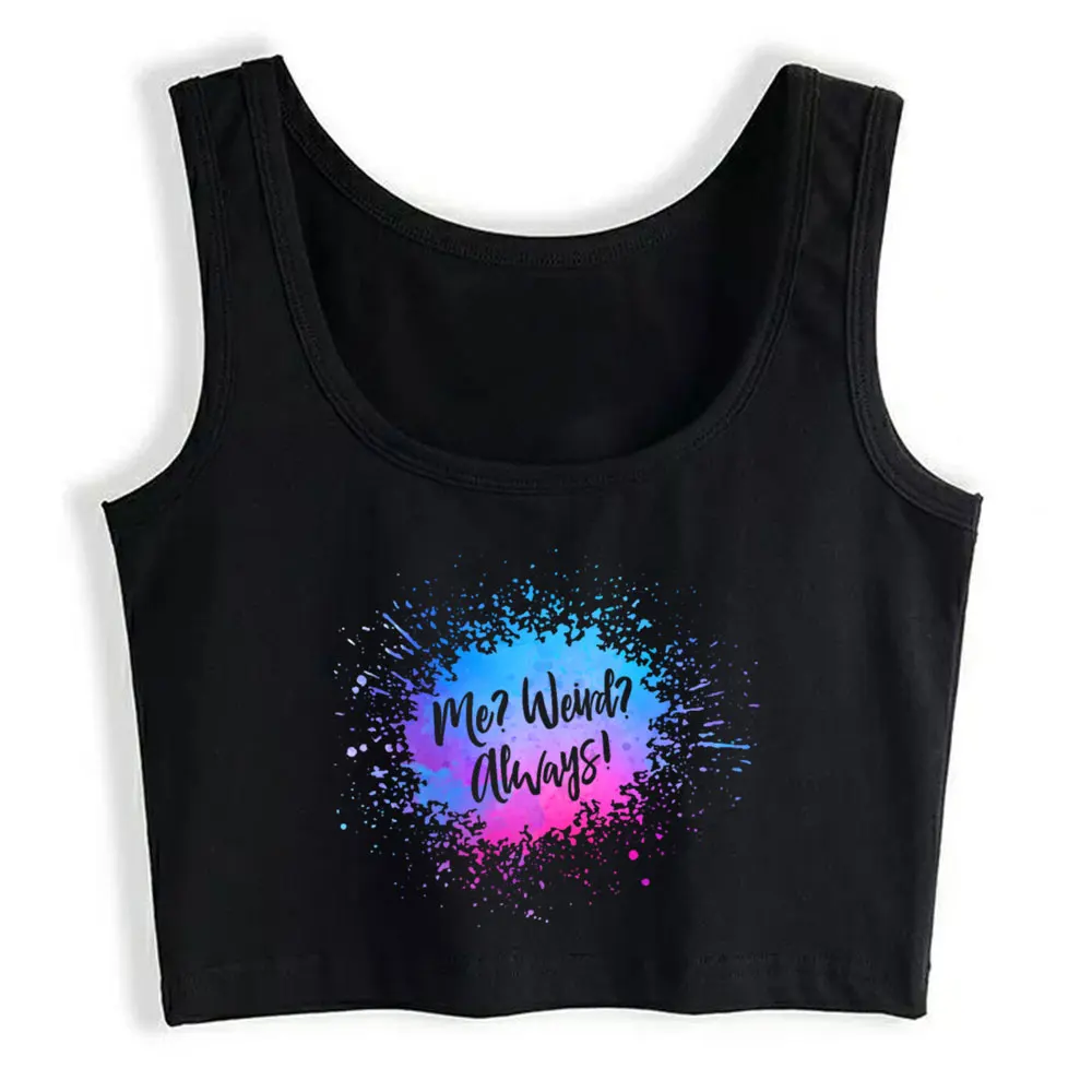 Crop Top Female Me Weird Fun Party Festival Handlettering Splash O-Neck Harajuku Cotton Tops Women
Crop Top Female Me Weird Fun Party Festival Handlettering Splash O-Neck Harajuku Cotton Tops Women