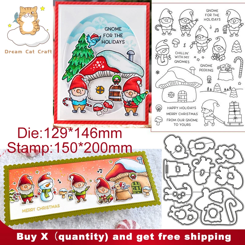 Christmas Gnome for The Holidays Stamps and Cutting Dies New Arrivals 2021 Diy Dies Scrapbook Album Embossed Craft Cut Dies
Christmas Gnome for The Holidays Stamps and Cutting Dies New Arrivals 2021 Diy Dies Scrapbook Album Embossed Craft Cut Dies