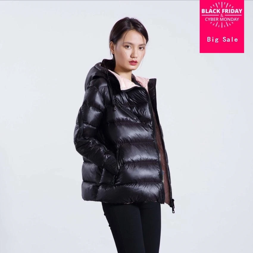 

Зимний модный бренд, хорошее качество, можно открыть рукав, 90% утиного пуха, пальто для женщин, на молнии, с отстрочкой, с капюшоном, теплые пу...