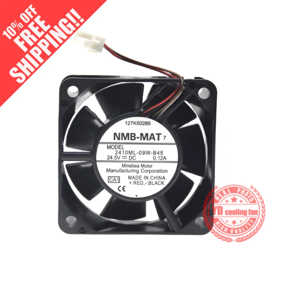 Новый NMB-MAT NMB 2410ML-09W-B45 6 см 6025 24,5 V 0.12A частоты Вентилятор охлаждения
Новый NMB-MAT NMB 2410ML-09W-B45 6 см 6025 24,5 V 0.12A частоты Вентилятор охлаждения