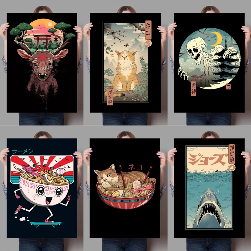 Canvas Painting Posters Japan Samurai Cat Hand-Pulled Noodle Octopus Waves Wall Art Print Pictures Home Decora Canvas Picture
Canvas Painting Posters Japan Samurai Cat Hand-Pulled Noodle Octopus Waves Wall Art Print Pictures Home Decora Canvas Picture