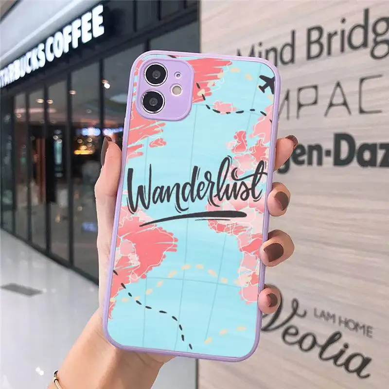 World Map Travel Phone Cases Matte transparent For Purple iPhone 12 Mini 11 Pro XR XS Max 7 8 Plus X Back Cover
World Map Travel Phone Cases Matte transparent For Purple iPhone 12 Mini 11 Pro XR XS Max 7 8 Plus X Back Cover