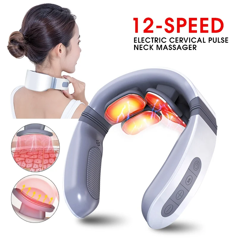 NEW 12-Speed Smart Neck Massager Electric Cervical Pulse Pain Relief Tool Shoulder Massager Relaxation Physiotherapy Equipment
NEW 12-Speed Smart Neck Massager Electric Cervical Pulse Pain Relief Tool Shoulder Massager Relaxation Physiotherapy Equipment