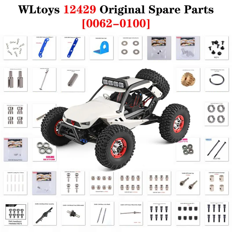 12429 Original Parts 0062-0100 Wltoys 12428 12427 12423 RC Car Spare Part Bearing/Screw/Differential/Nut/Light/Gasket/Shaft/Cup
12429 Original Parts 0062-0100 Wltoys 12428 12427 12423 RC Car Spare Part Bearing/Screw/Differential/Nut/Light/Gasket/Shaft/Cup