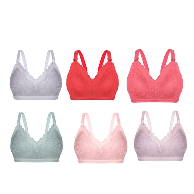 Women's Cotton Wirefree Soft Maternity Nursing Bra with Lace Trim Maternity Nurs 95% Cotton
Women's Cotton Wirefree Soft Maternity Nursing Bra with Lace Trim Maternity Nurs 95% Cotton