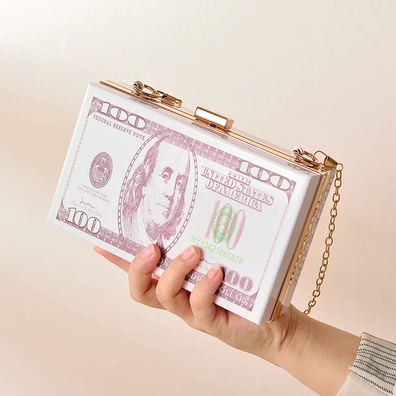 Popular Acrylic Bag 2021 Creative Personality Cross-border Dollar Chain Clutch Luxury Brand Handbags Crossbody Bags for Women
Popular Acrylic Bag 2021 Creative Personality Cross-border Dollar Chain Clutch Luxury Brand Handbags Crossbody Bags for Women