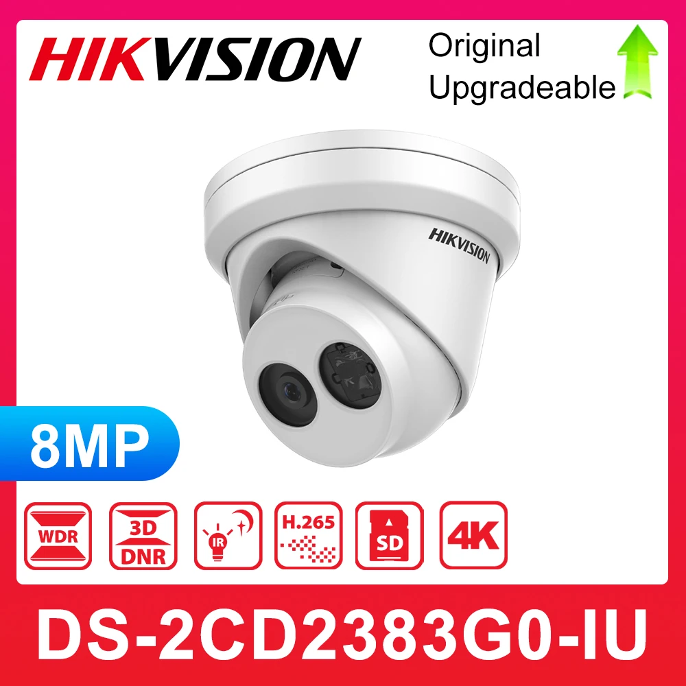 Original Hikvision DS-2CD2383G0-IU 8MP POE H.265 Built-in Mic IR Turret Network CCTV IP Camera security
Original Hikvision DS-2CD2383G0-IU 8MP POE H.265 Built-in Mic IR Turret Network CCTV IP Camera security