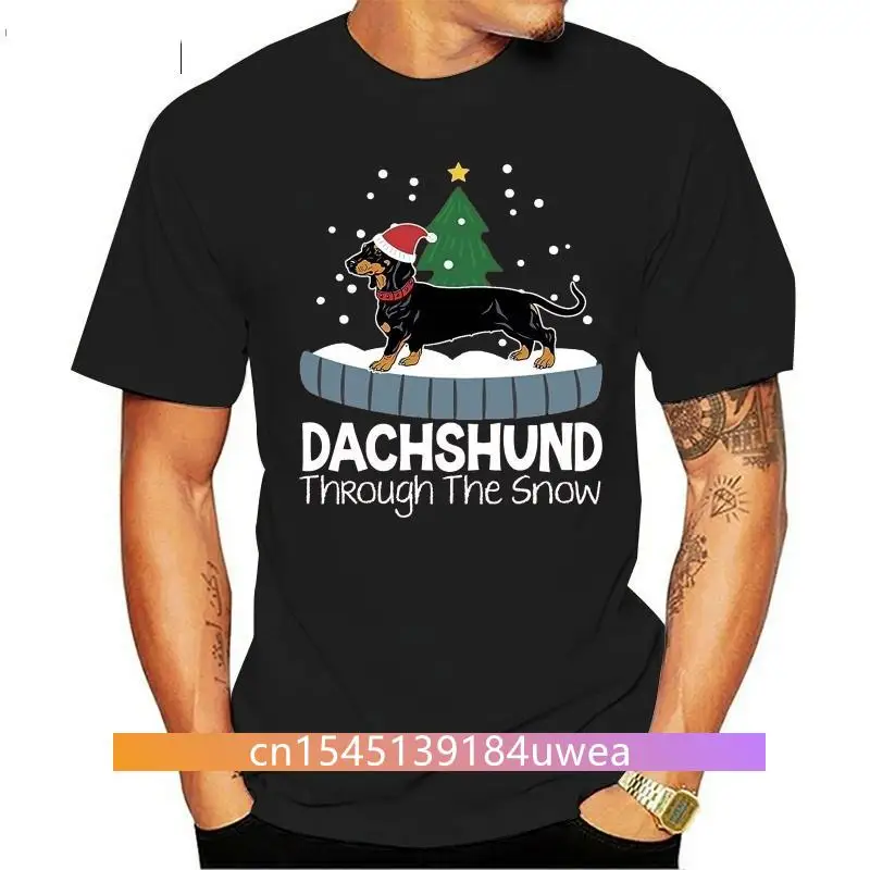 Dachshund Through The Snow Christmas Weiner Dog T-Shirt Men Short Sleeve T- Shirt
Dachshund Through The Snow Christmas Weiner Dog T-Shirt Men Short Sleeve T- Shirt