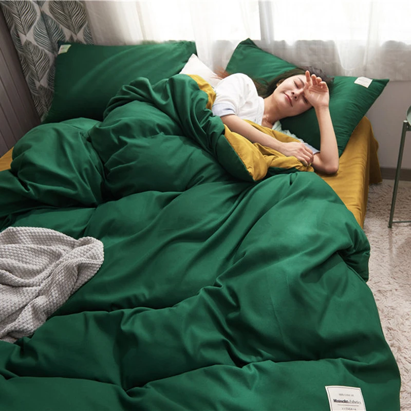 SlowDream Green Duvet Cover Yellow Flat Sheet Bedding Set Adult Girl Mans Fitted Flat Sheet Corner Elastic Band Bedclothes Cover
SlowDream Green Duvet Cover Yellow Flat Sheet Bedding Set Adult Girl Mans Fitted Flat Sheet Corner Elastic Band Bedclothes Cover