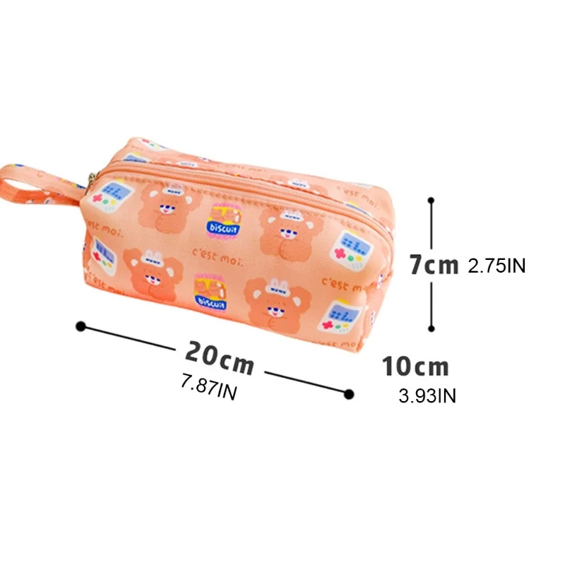 Cute Cartoon Rabbit Bear Pencil Case Pen Pouch Travel Portable Zippered Makeup Cosmetic Toiletry Bag Large Capacity Stationery
Cute Cartoon Rabbit Bear Pencil Case Pen Pouch Travel Portable Zippered Makeup Cosmetic Toiletry Bag Large Capacity Stationery