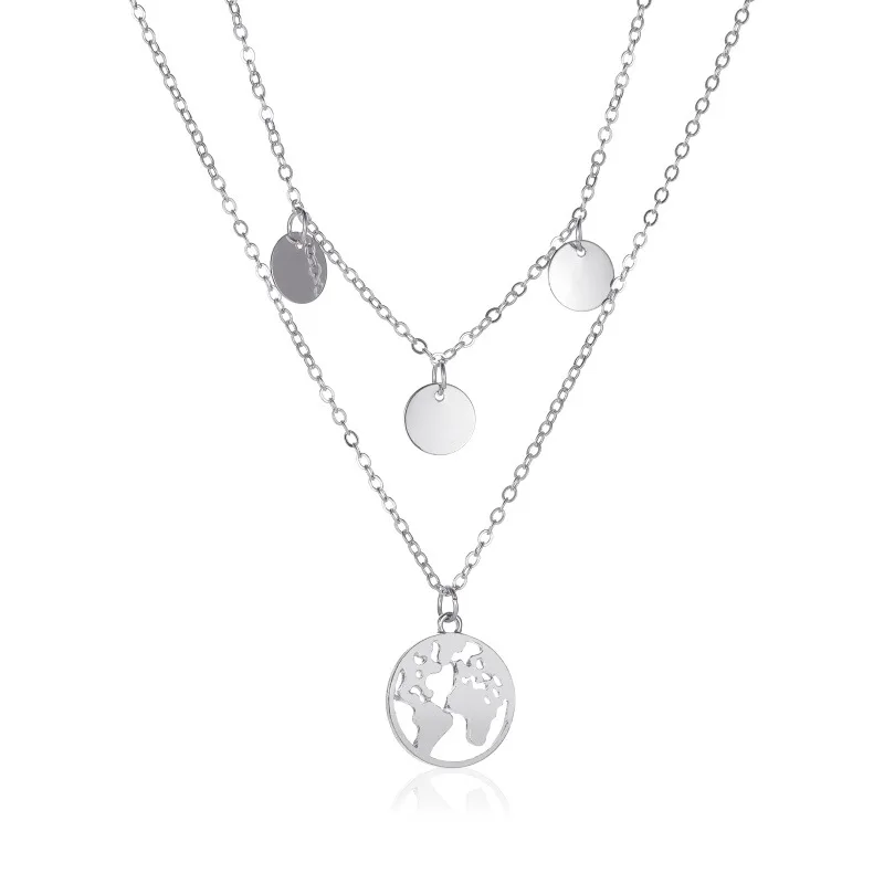 Fashion Multilayer Geometric Pendant Necklace for Women Jewelry Gifts 
Fashion Multilayer Geometric Pendant Necklace for Women Jewelry Gifts