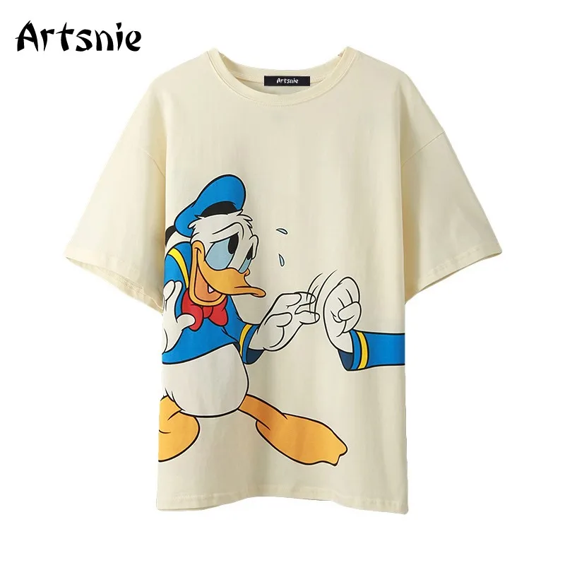 Artsnie Disney футболка с мультяшным принтом женская летняя футболка с круглым вырезом и коротким рукавом оверсайз Топы женские уличные милые хло...
Artsnie Disney футболка с мультяшным принтом женская летняя футболка с круглым вырезом и коротким рукавом оверсайз Топы женские уличные милые хло...