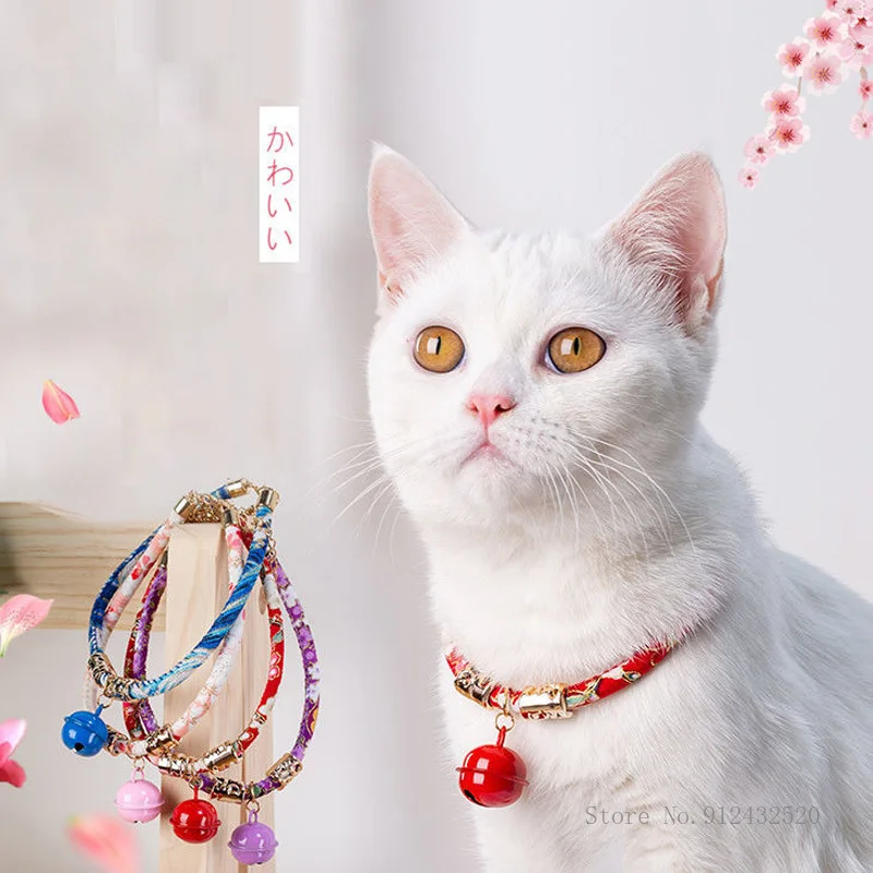 Japanese style pet collar bells dog lucky cat collar adjustable cute necklace pet supplies cat collar with bell
Japanese style pet collar bells dog lucky cat collar adjustable cute necklace pet supplies cat collar with bell
