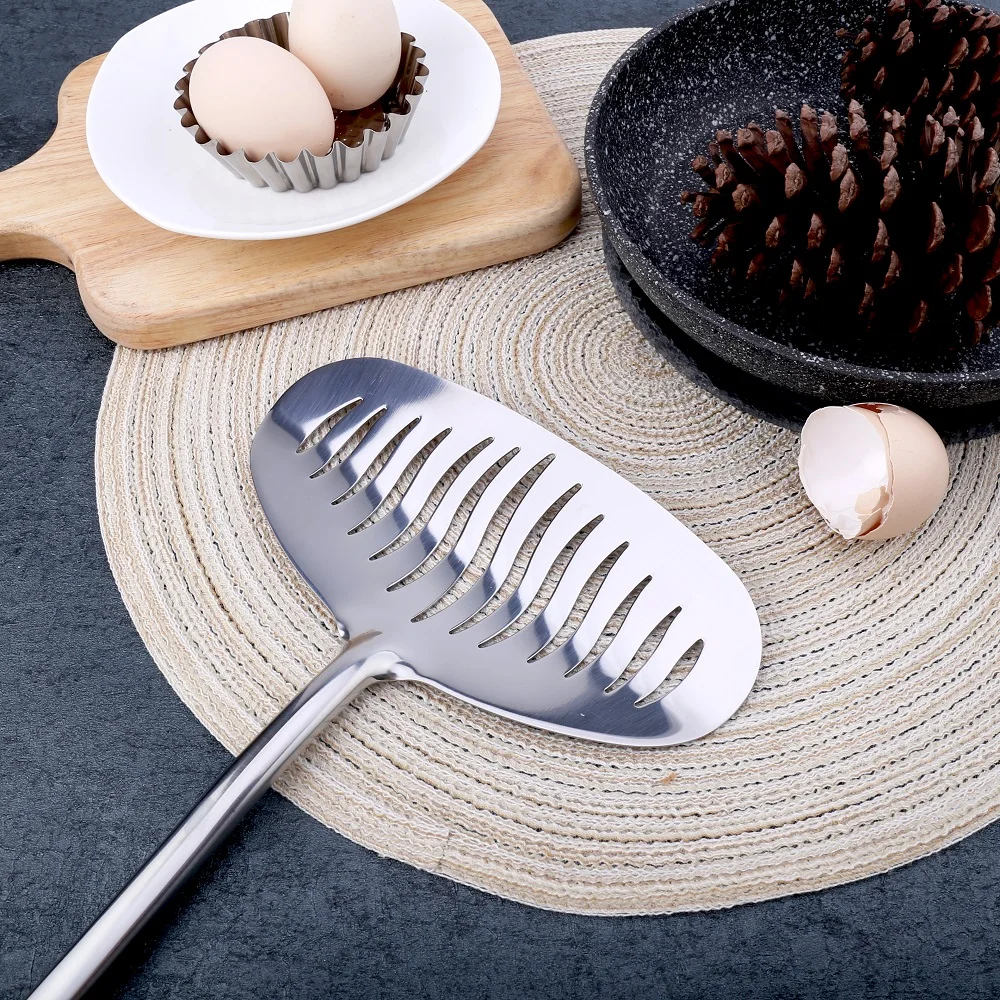 Fried-Fish-Shovel Turner Spatula Non Stick Cooking tool 430 Stainless Steel Fried Steak Eggs Pancakes Meat Burger Party Wild
Fried-Fish-Shovel Turner Spatula Non Stick Cooking tool 430 Stainless Steel Fried Steak Eggs Pancakes Meat Burger Party Wild
