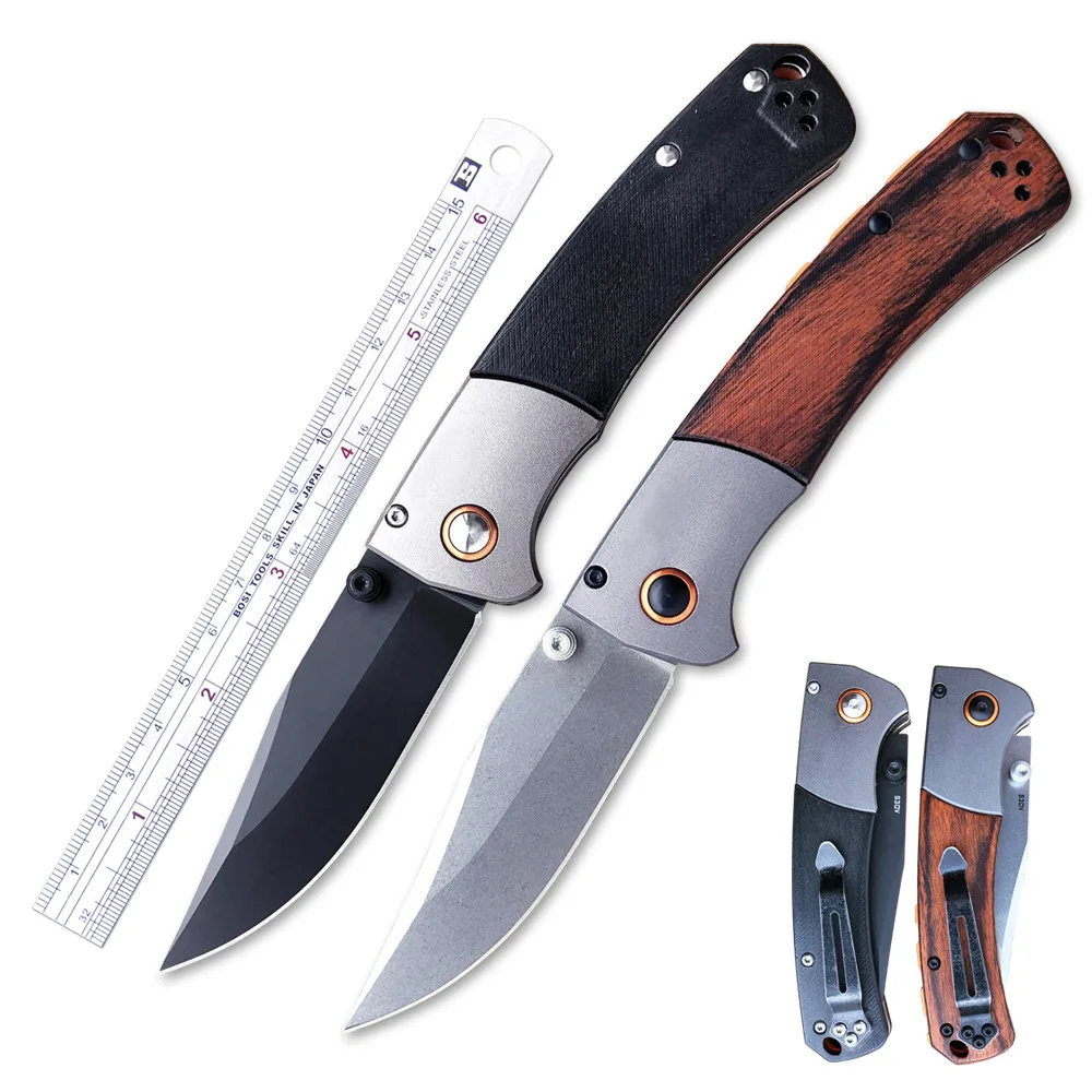 TUNAFIRE 15080 Folding Knife Wood Handle S30V Steel Blade Tactical Survival Knives Outdoor Camping Hunting Knife Multi EDC Tools
TUNAFIRE 15080 Folding Knife Wood Handle S30V Steel Blade Tactical Survival Knives Outdoor Camping Hunting Knife Multi EDC Tools