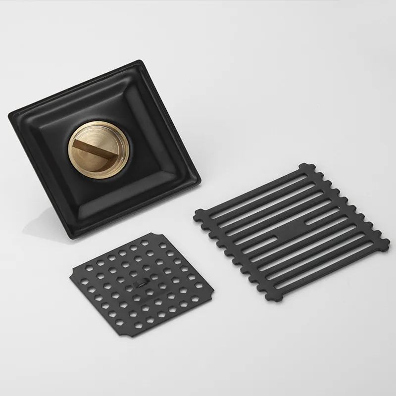 Bathroom shower drain stainless steel shower floor drain black drain cover linear drain solid brass drain for toilet floor
Bathroom shower drain stainless steel shower floor drain black drain cover linear drain solid brass drain for toilet floor