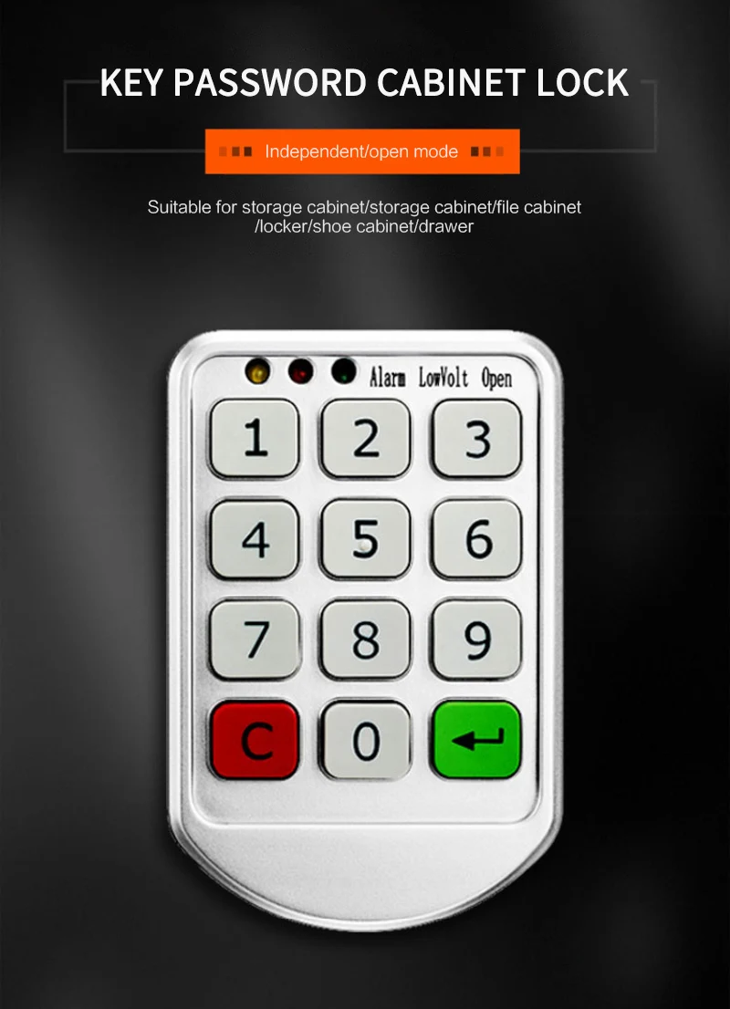 Intelligent Cabinet Locks Electronic Password Keypad Lock Digital Combination Code Lock For Cabinet/door Password Electric Lock
Intelligent Cabinet Locks Electronic Password Keypad Lock Digital Combination Code Lock For Cabinet/door Password Electric Lock