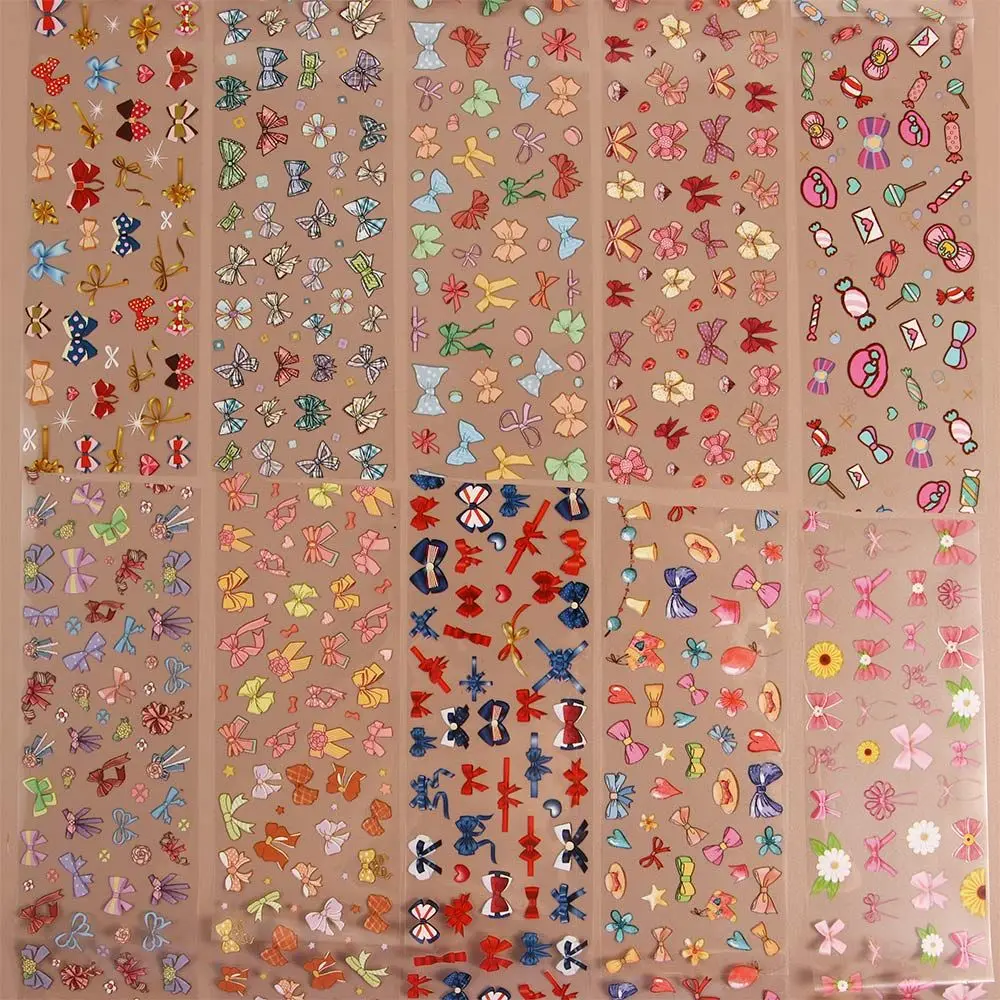 Nail Stickers Girlish Bowknot Candy Nails Art Transfer Foils Paper Flowers Butterfly Adhesive Wraps Manicure Accessories 
Nail Stickers Girlish Bowknot Candy Nails Art Transfer Foils Paper Flowers Butterfly Adhesive Wraps Manicure Accessories