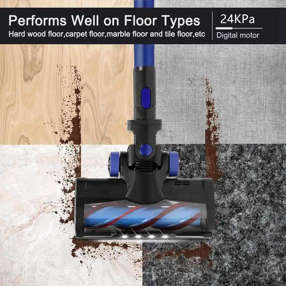 APOSEN H250 Cordless Vacuum Cleaner 24000Pa Powerful Suction 250W Brushless Motor Lightweight 4 in 1 Stick Vacuum for Home
APOSEN H250 Cordless Vacuum Cleaner 24000Pa Powerful Suction 250W Brushless Motor Lightweight 4 in 1 Stick Vacuum for Home