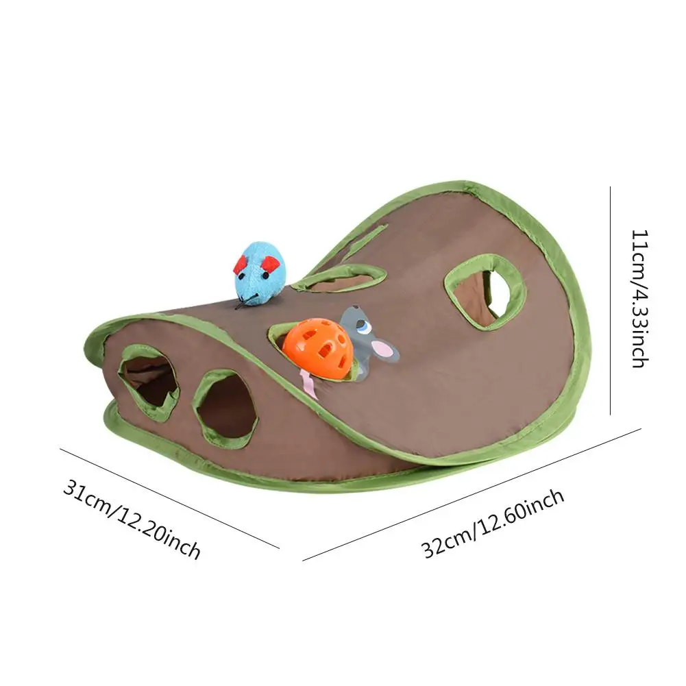 Cute Pet Cat Interactive Hide Seek Game 9 Holes Tunnel Mouse Hunt Intelligence Toy Pet Hidden Hole Kitten Foldable Toys
Cute Pet Cat Interactive Hide Seek Game 9 Holes Tunnel Mouse Hunt Intelligence Toy Pet Hidden Hole Kitten Foldable Toys