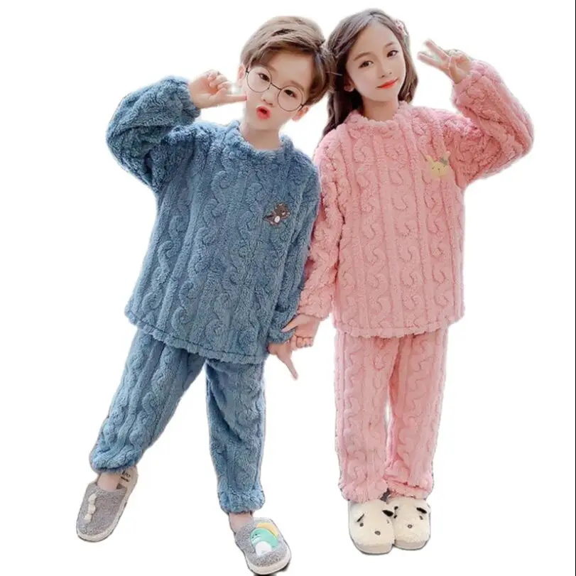 Winter Girls Pajamas Thicken Non-shedding Soft Comfortable Flannel Homewear Teenage High Quality Sleepwear Children Clothes Sets
Winter Girls Pajamas Thicken Non-shedding Soft Comfortable Flannel Homewear Teenage High Quality Sleepwear Children Clothes Sets