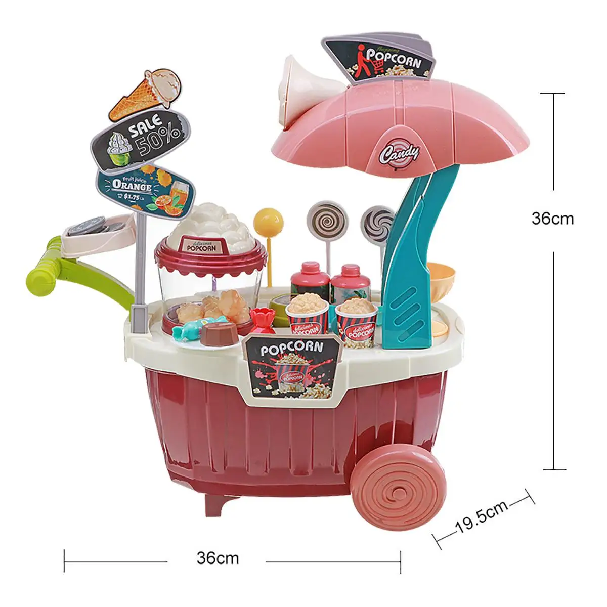 55Pcs Kitchen Pretend Play Toys Miniature Mini Plastic Food Girl Kids Popcorn Ice Cream Shop Kitchen Cart Set For Children Gifts
55Pcs Kitchen Pretend Play Toys Miniature Mini Plastic Food Girl Kids Popcorn Ice Cream Shop Kitchen Cart Set For Children Gifts