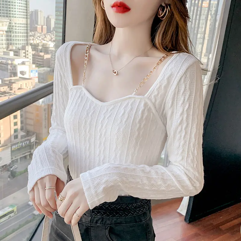 Женские футболки с открытыми плечами, трикотажные кроп-топы с оборками на подоле, футболки с длинным рукавом для женщин, летние женские Топы... 
Женские футболки с открытыми плечами, трикотажные кроп-топы с оборками на подоле, футболки с длинным рукавом для женщин, летние женские Топы...