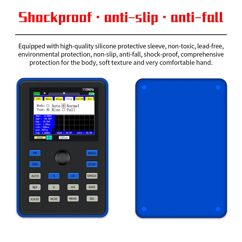 DSO1C15 Professional Digital Oscilloscope 500MS/S Sampling Rate 110MHz Analog Bandwidth Support Waveform Storage
DSO1C15 Professional Digital Oscilloscope 500MS/S Sampling Rate 110MHz Analog Bandwidth Support Waveform Storage