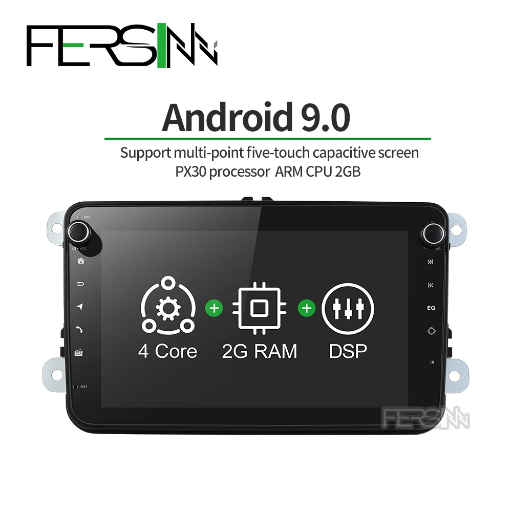 Автомобильный dvd плеер Fersinny CDZ8060 PX30 android 9 0 gps навигация для skoda volkswagen golf polo tiguan passat 2
