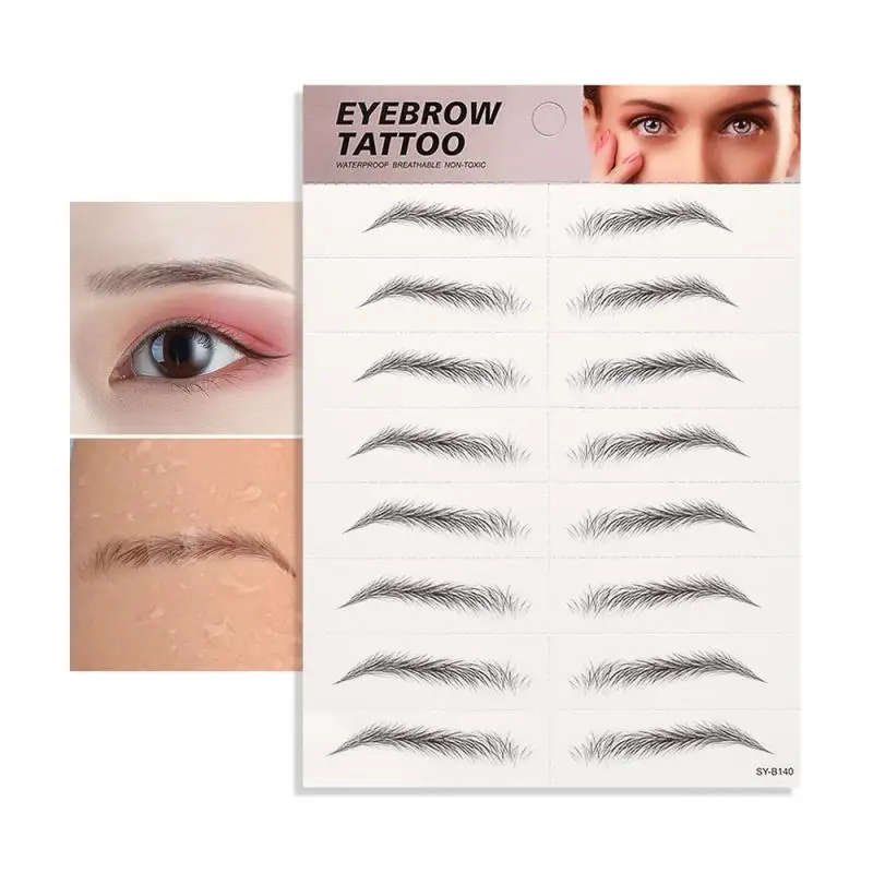 ATOMUS 8 pair 3D Eyebrow Tattoo Sticker False Eyebrows Waterproof Long Lasting Eye Brow Stickers Eye Makeup Cosmetics TSLM2
ATOMUS 8 pair 3D Eyebrow Tattoo Sticker False Eyebrows Waterproof Long Lasting Eye Brow Stickers Eye Makeup Cosmetics TSLM2