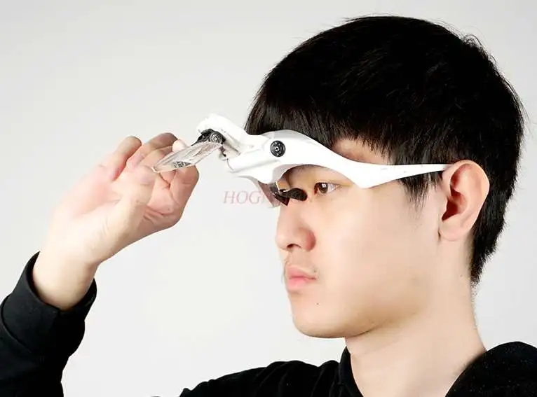 Head-mounted magnifying glass led with lamp elderly reading maintenance engraving surgery clear microscope glasses type
Head-mounted magnifying glass led with lamp elderly reading maintenance engraving surgery clear microscope glasses type