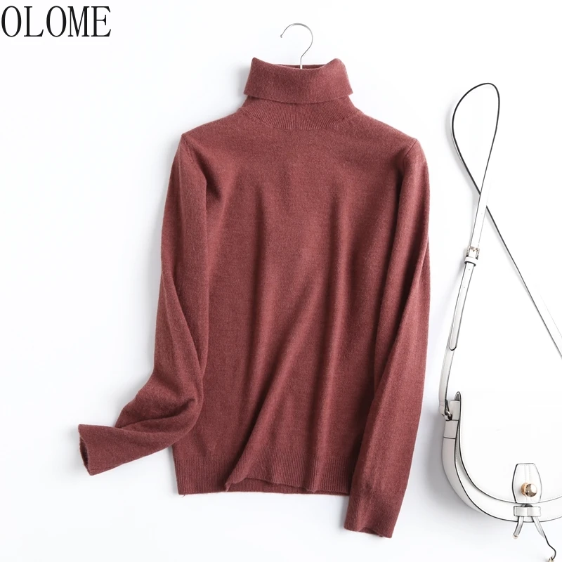 OLOME Chic Women Turtleneck Sweater Vintage Office Ladies Thin Knitted Jumper Sweaters Jumpers Women's Korean Fashion Clothing
OLOME Chic Women Turtleneck Sweater Vintage Office Ladies Thin Knitted Jumper Sweaters Jumpers Women's Korean Fashion Clothing
