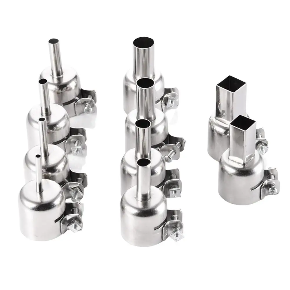 10pcs Soldering Heat Nozzle Hot Air Accessories 3-12mm Mouth Tips Sets Repair Tools Welding Kits Heat Resisting Stainless Stee
10pcs Soldering Heat Nozzle Hot Air Accessories 3-12mm Mouth Tips Sets Repair Tools Welding Kits Heat Resisting Stainless Stee